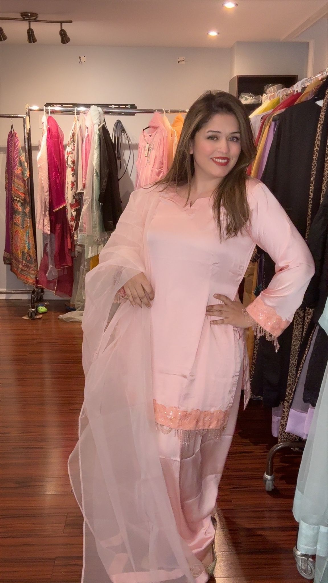 Shirt and shalwar - Short silk - Dupatta organza