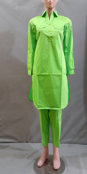 5PC Pathani Dress with Accessories - Parrot Green