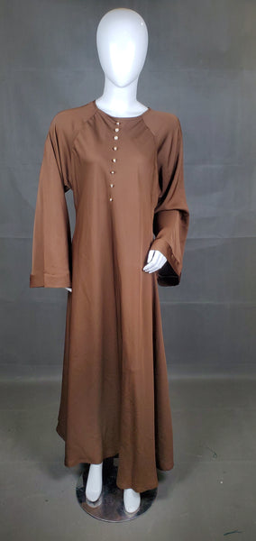 Modest Wear -  Traditional Abaya - Brown