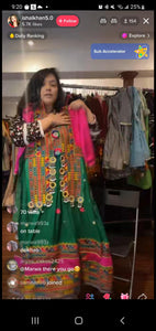 Green Afghan Dress